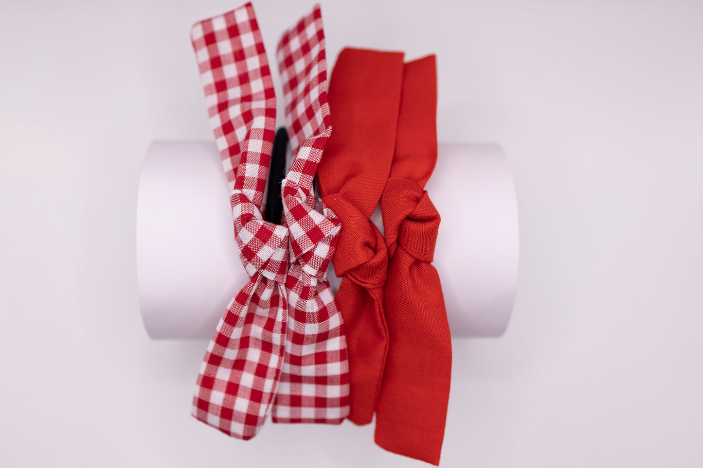 Hair Ties-Red Gingham