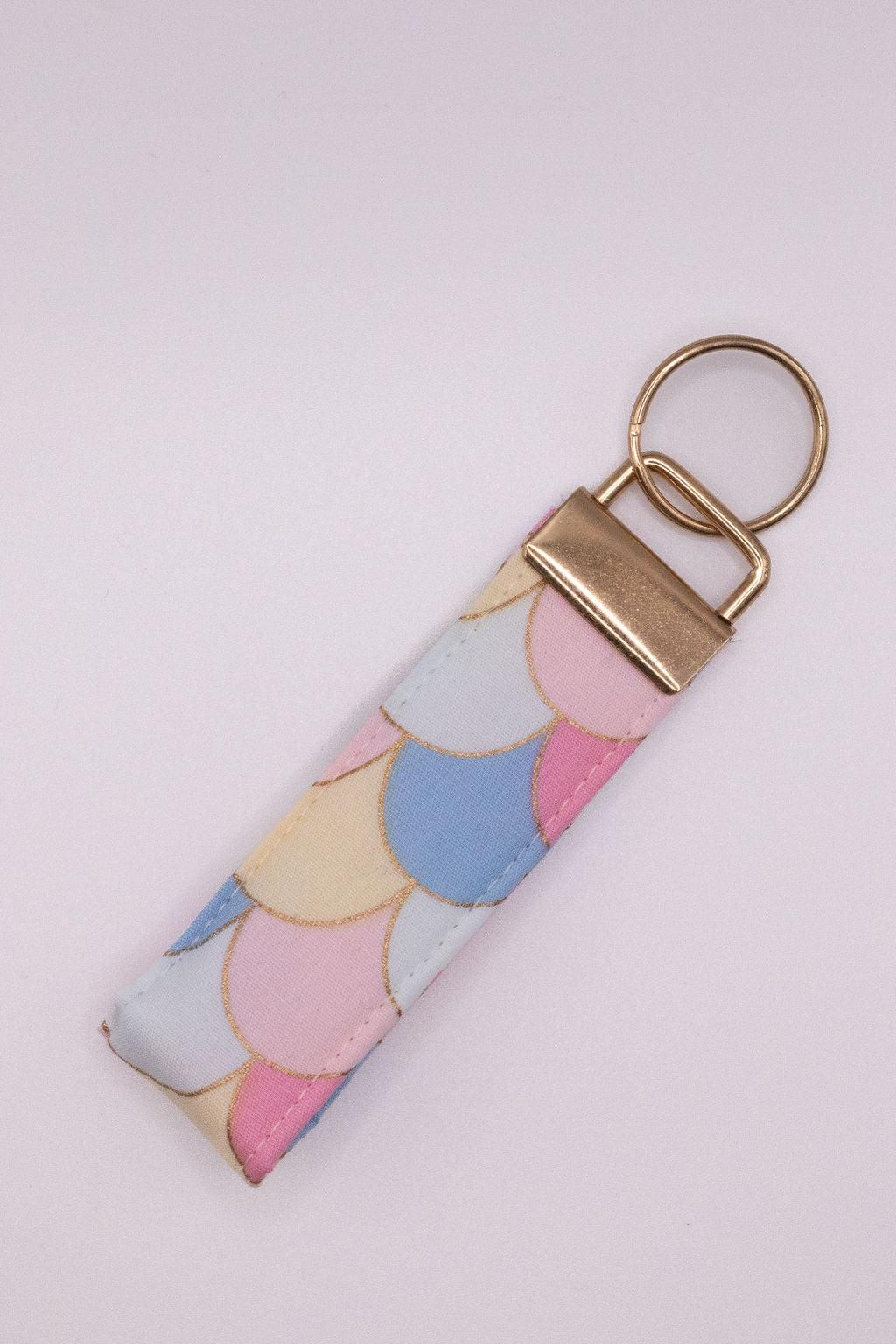 Wristlet Keychain Pink Mermaid Scale
