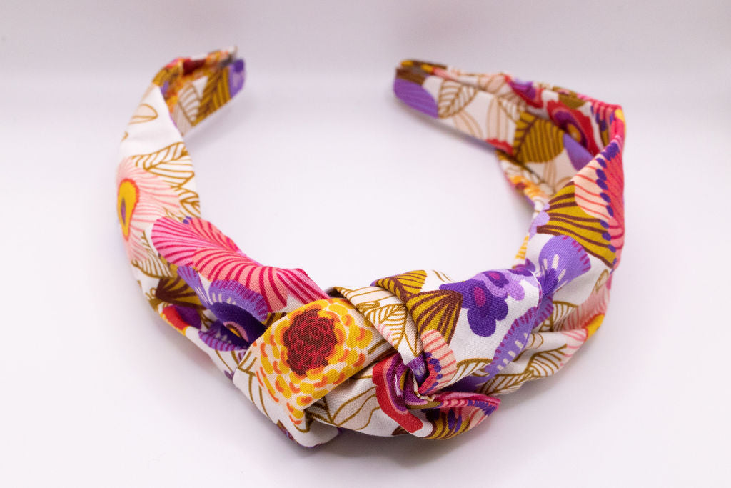 Top Knot Headband Violet