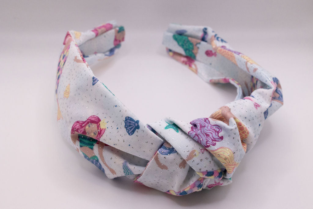 Top Knot Headband Glitter Mermaid