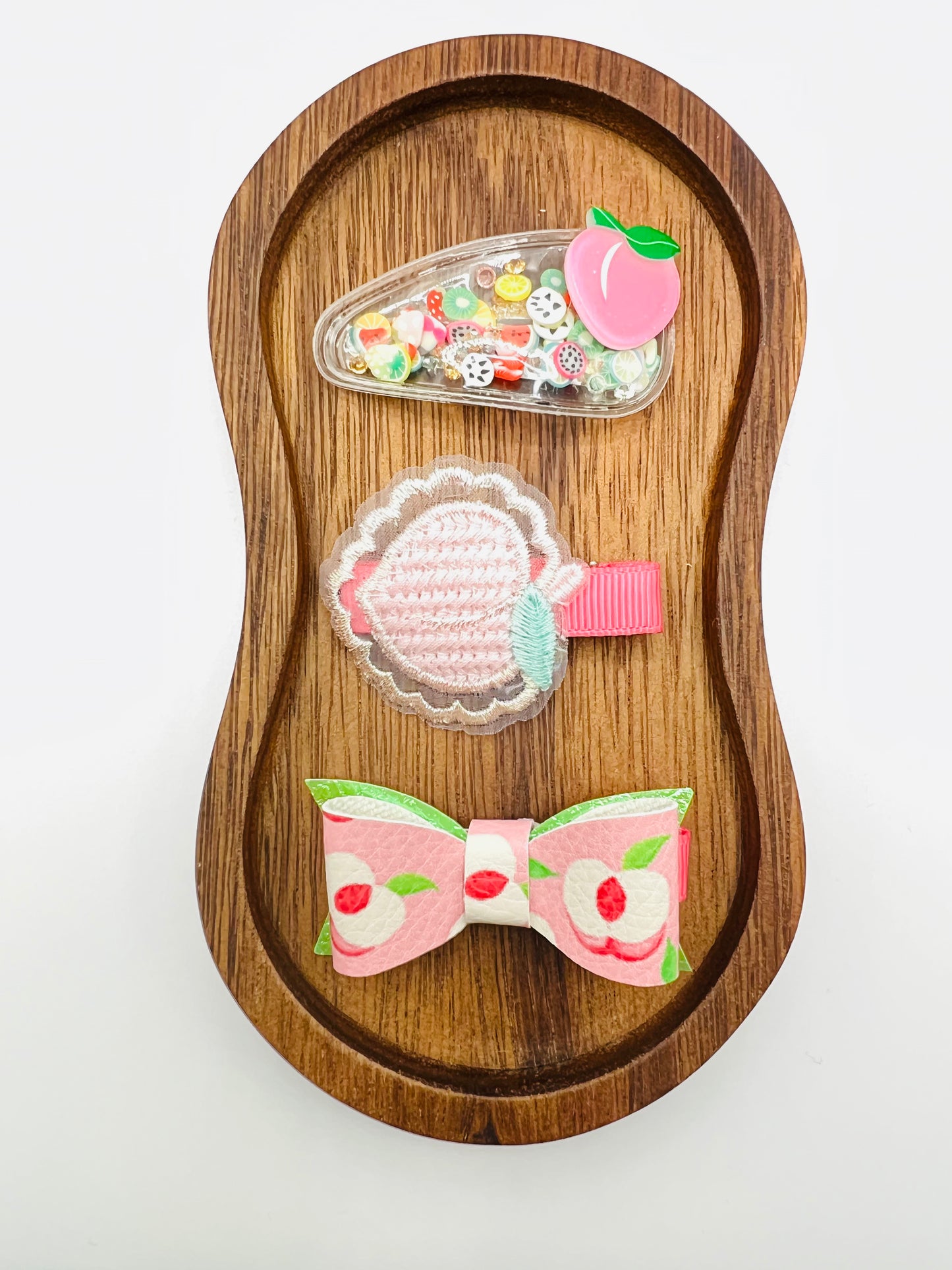 Snap Clips Peach Set